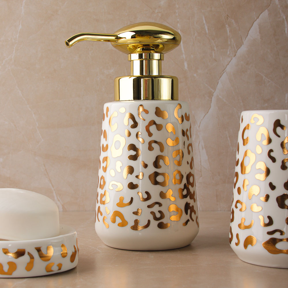 BY Набор для ванной 3 пр., керамика, "Кошачий глаз", 2 цвета, арт.№ 463-017