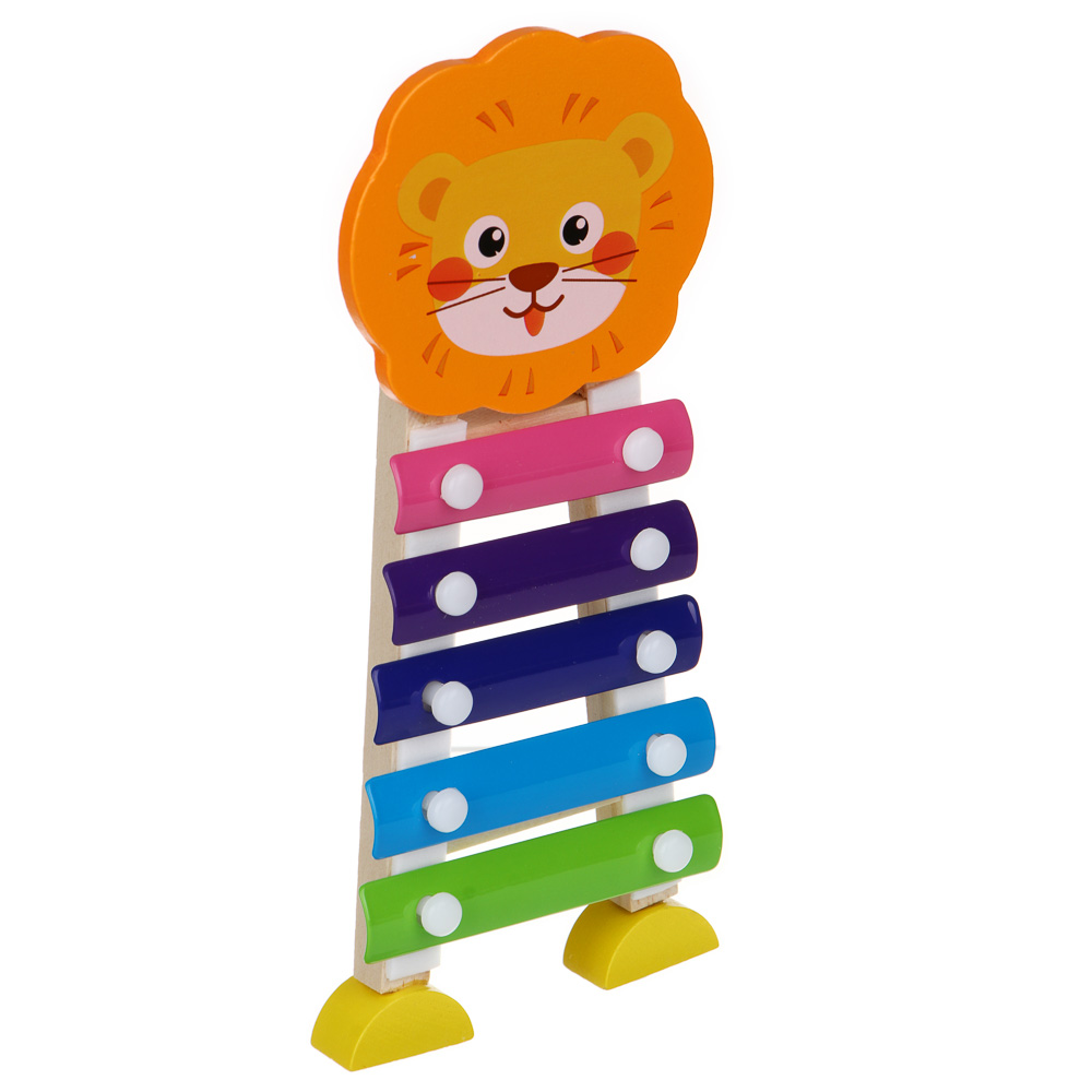 Ксилофон, дерево, металл, 19x9см, 8 дизайнов, арт.№ 262-154