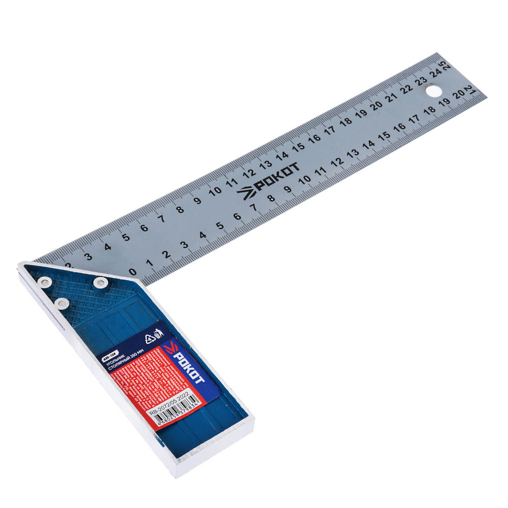 РОКОТ Угольник столярный 250мм, арт.№ 659-128