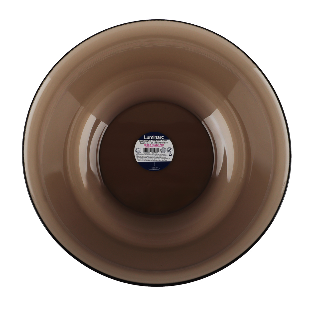 Luminarc Эклипс Амбьянте Салатник 24 см, дымчатое стекло, арт.№ 877-609