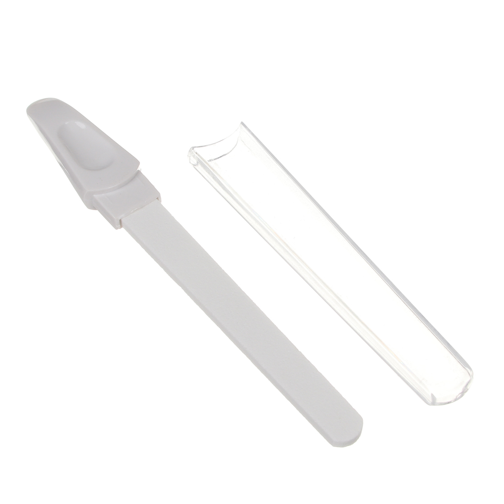 ЮНИLOOK Пилка для ногтей с крышкой, керамика, пластик, 13,5см, 3 цвета, арт.№ 305-334