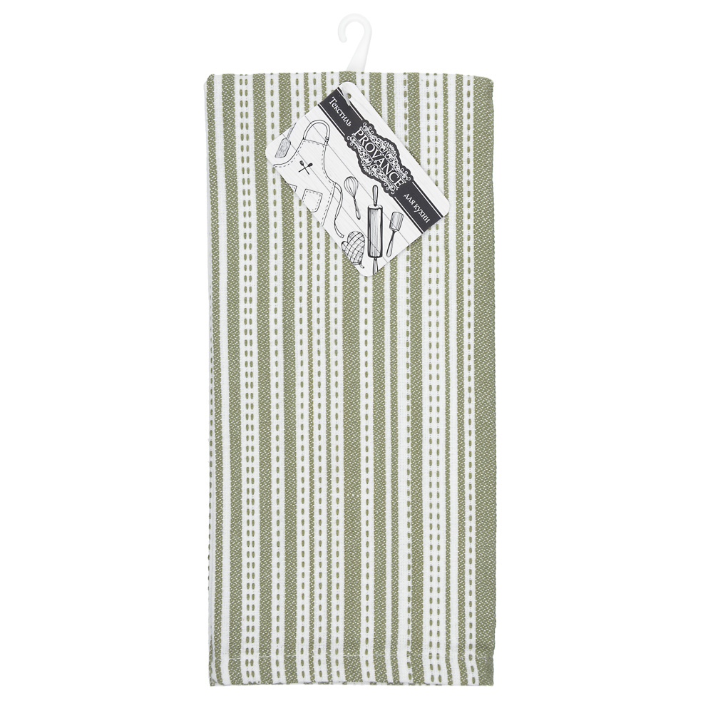 PROVANCE Корица Полотенце кухонное, в полоску, 100% хлопок, 40х60см, 230гр/м, 2 цвета, арт.№ 434-096