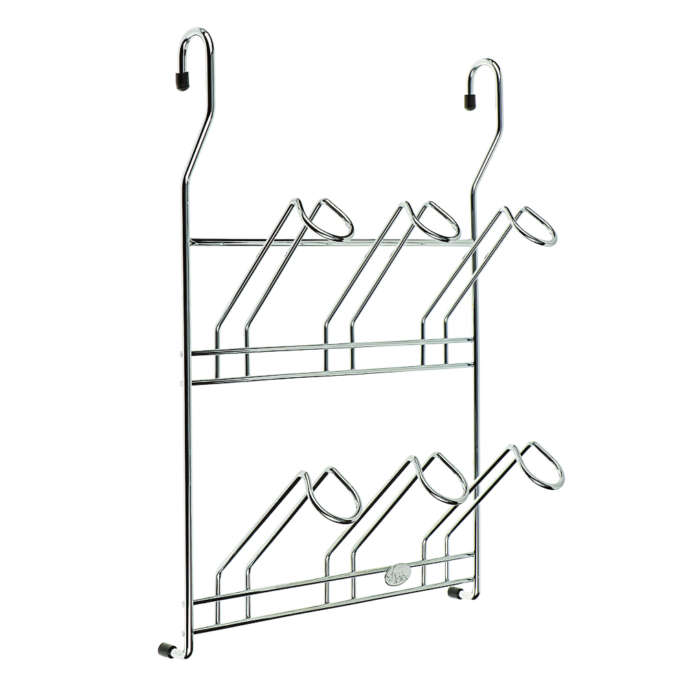 Полка для стаканов тм VETTA, 23,5x11x34cм, хромированная сталь, арт.№ 481-001