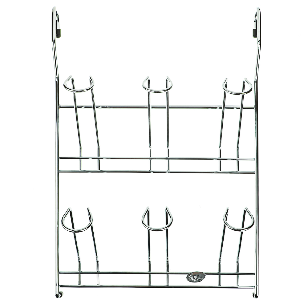 Полка для стаканов тм VETTA, 23,5x11x34cм, хромированная сталь, арт.№ 481-001