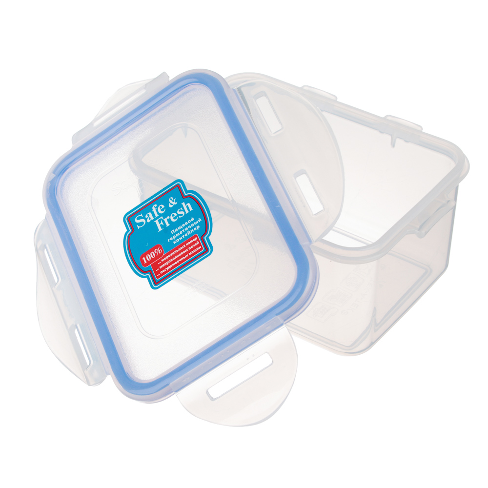 Контейнер пищевой с защелками 470мл, 10,2х13,5х6,8см, пластик, арт.№ 845-015