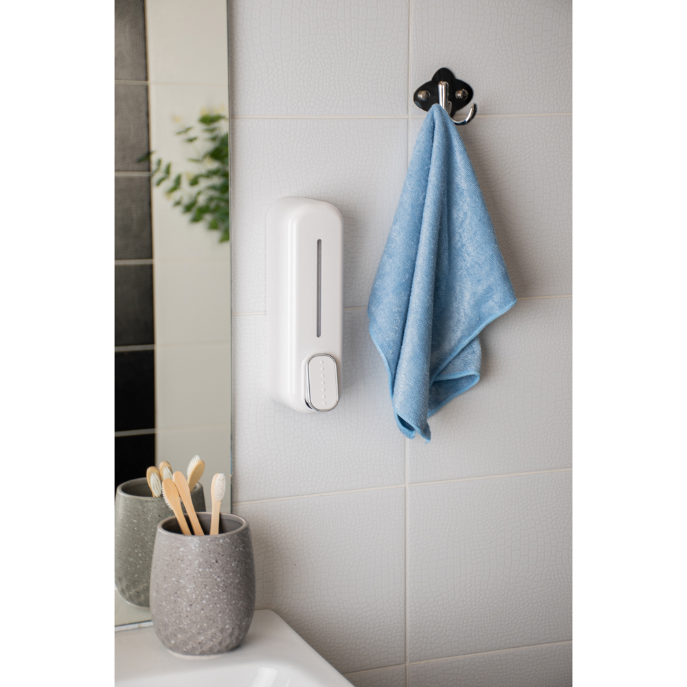 VETTA Дозатор для жидкого мыла настенный, 350мл, белый, ПВХ, арт.№ 542-059