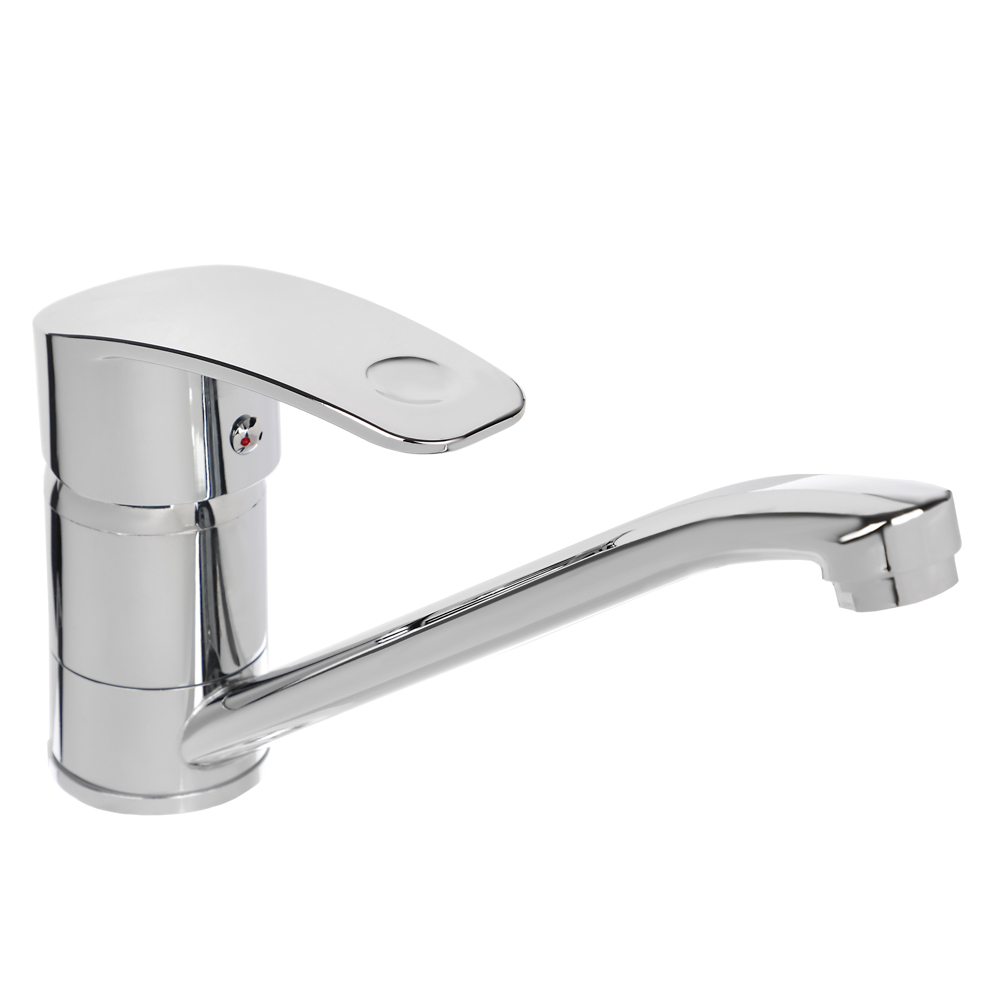 СоюзКран Смеситель для кухни, низкий излив 25см, керам. картридж 40мм, хром, цинк, SK01-I114, арт.№ 566-005