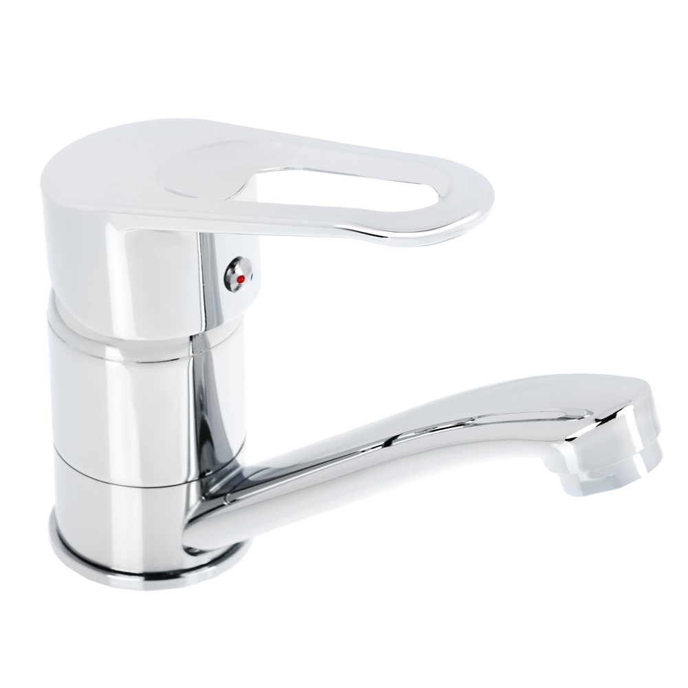 СоюзКран Смеситель для раковины, низкий излив 15см, керам. картридж 40мм, хром, цинк, SK02-I103, арт.№ 566-323