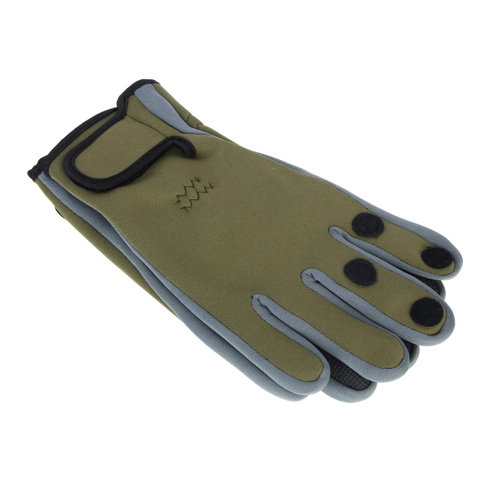 AZOR FISHING Перчатки влагостойкие, рыболовные, хлопок, полиэстер, микрофибра, арт.№ 127-069