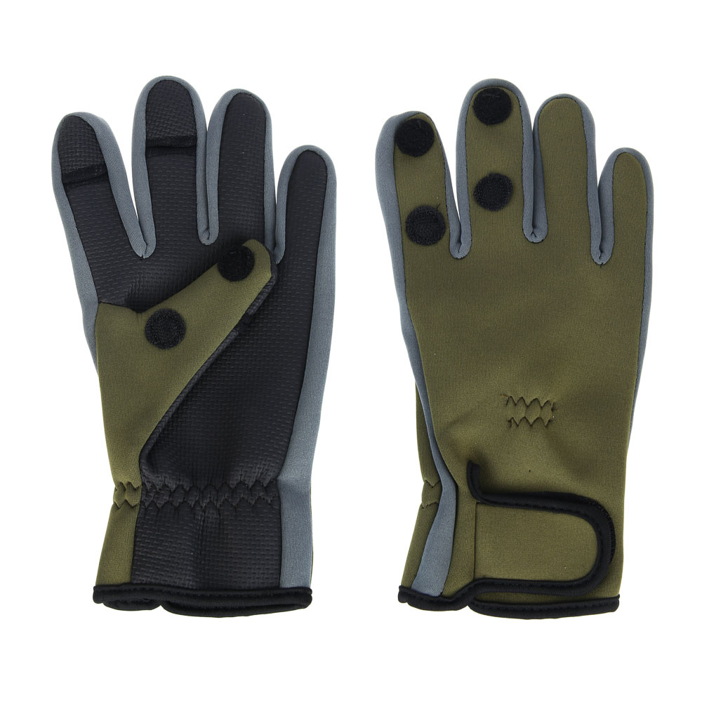 AZOR FISHING Перчатки влагостойкие, рыболовные, хлопок, полиэстер, микрофибра, арт.№ 127-069
