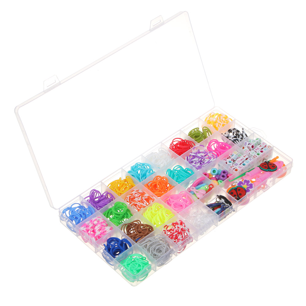 ХОББИХИТ Набор для творчества "МЕГАНАБОР для плетения", резина, PP, акрил, металл,  26х13см, арт.№ 283-171