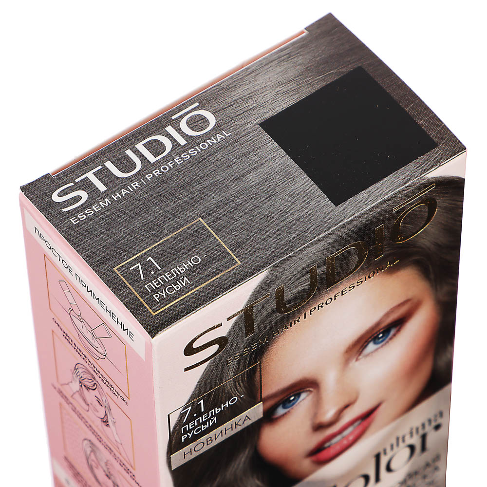 Краска для волос STUDIO Ultima Color 7.1 Пепельно-русый,100мл, арт.№ 972-058