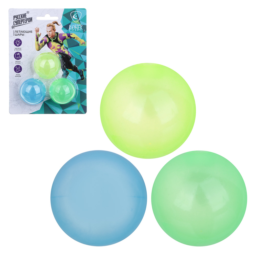 BY Летающие шары, "Русские Супергерои", ТПР, 14х19см, 4 цвета, арт.№ 295-013