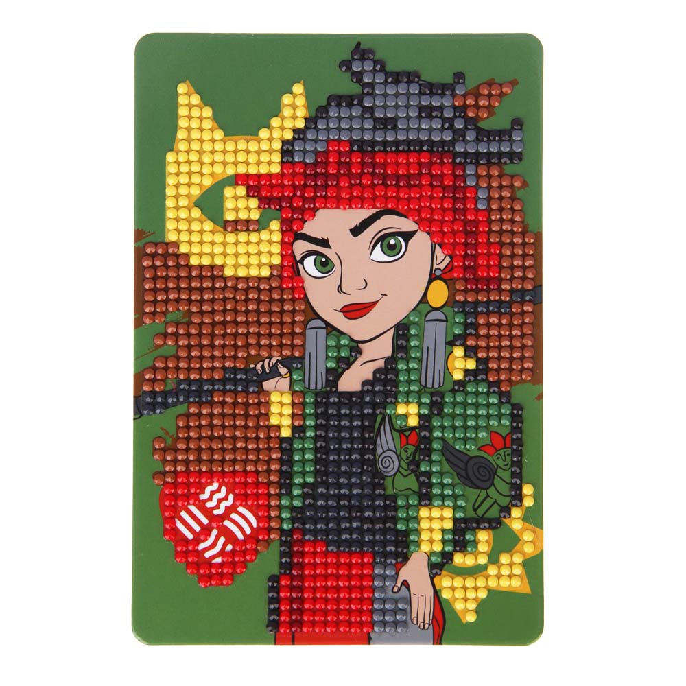 BY Набор для творчества: Картина из страз "Русские Супергерои", пластик, картон, 10х15см, 3 дизайна, арт.№ 285-001