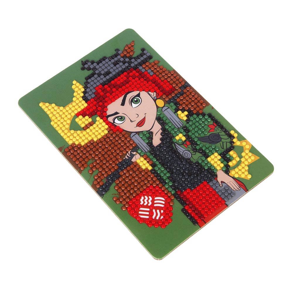 BY Набор для творчества: Картина из страз "Русские Супергерои", пластик, картон, 10х15см, 3 дизайна, арт.№ 285-001