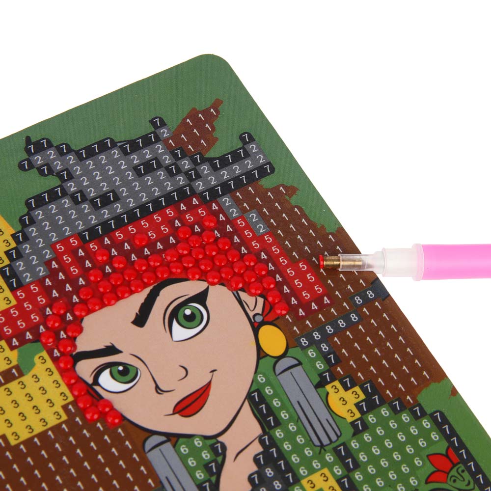 BY Набор для творчества: Картина из страз "Русские Супергерои", пластик, картон, 10х15см, 3 дизайна, арт.№ 285-001