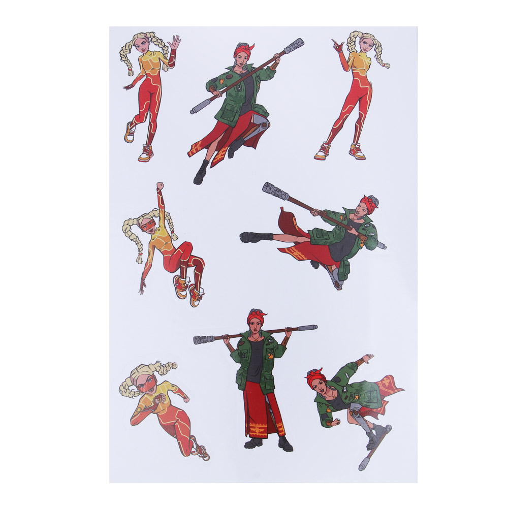 BY Альбом "Sticker book", "Русские Супергерои", 21х14см, картон, бумага, арт.№ 287-009