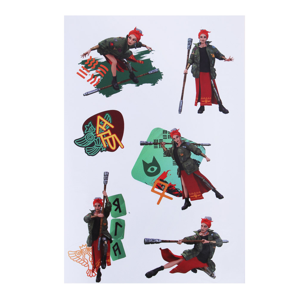 BY Альбом "Sticker book", "Русские Супергерои", 21х14см, картон, бумага, арт.№ 287-009