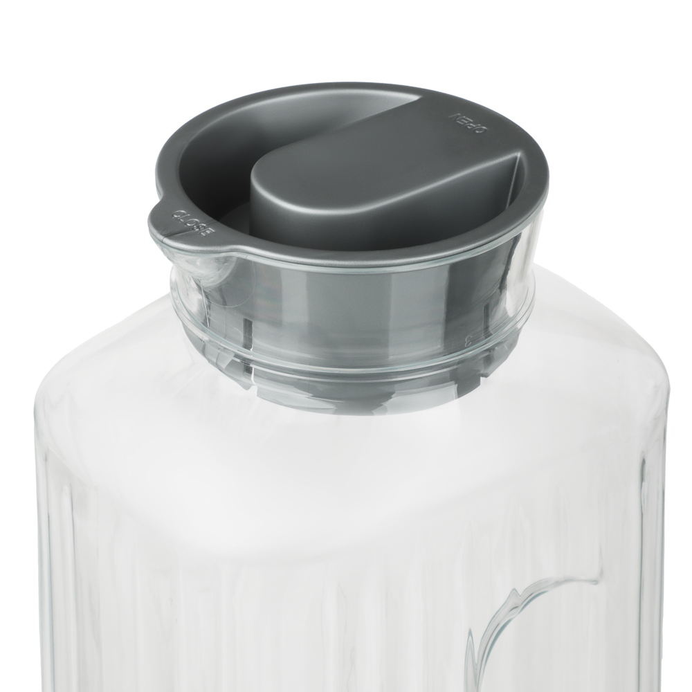 Кувшин с крышкой 1,5л TREND (11,8x8,5x22см), пластик, арт.№ 861-535