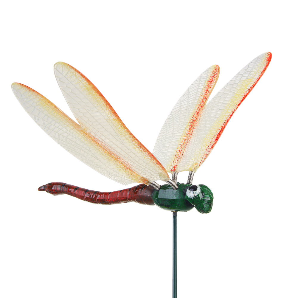 INBLOOM Фигурка на стержне Стрекоза 60см, пластик, металл, арт.№ 153-186