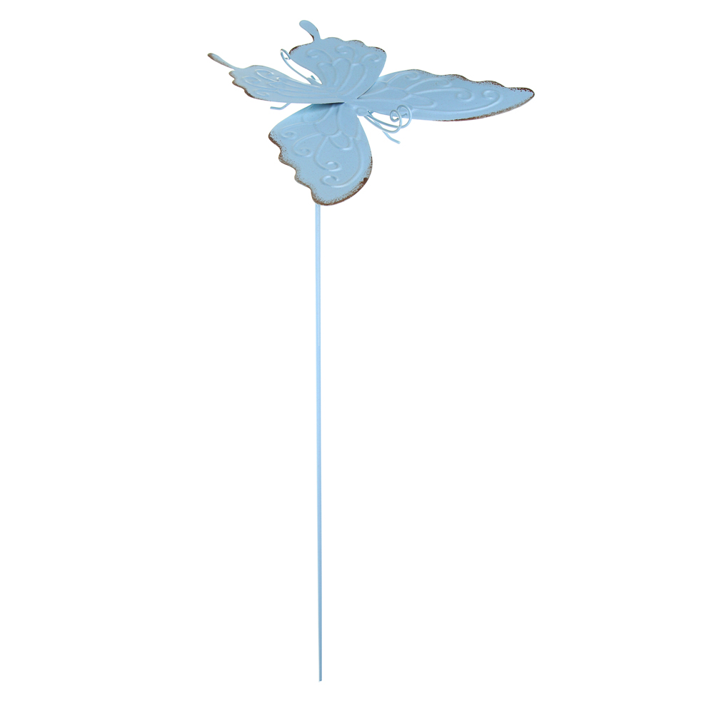 INBLOOM Фигурка на стержне Бабочка 14х60см, металл, арт.№ 153-187