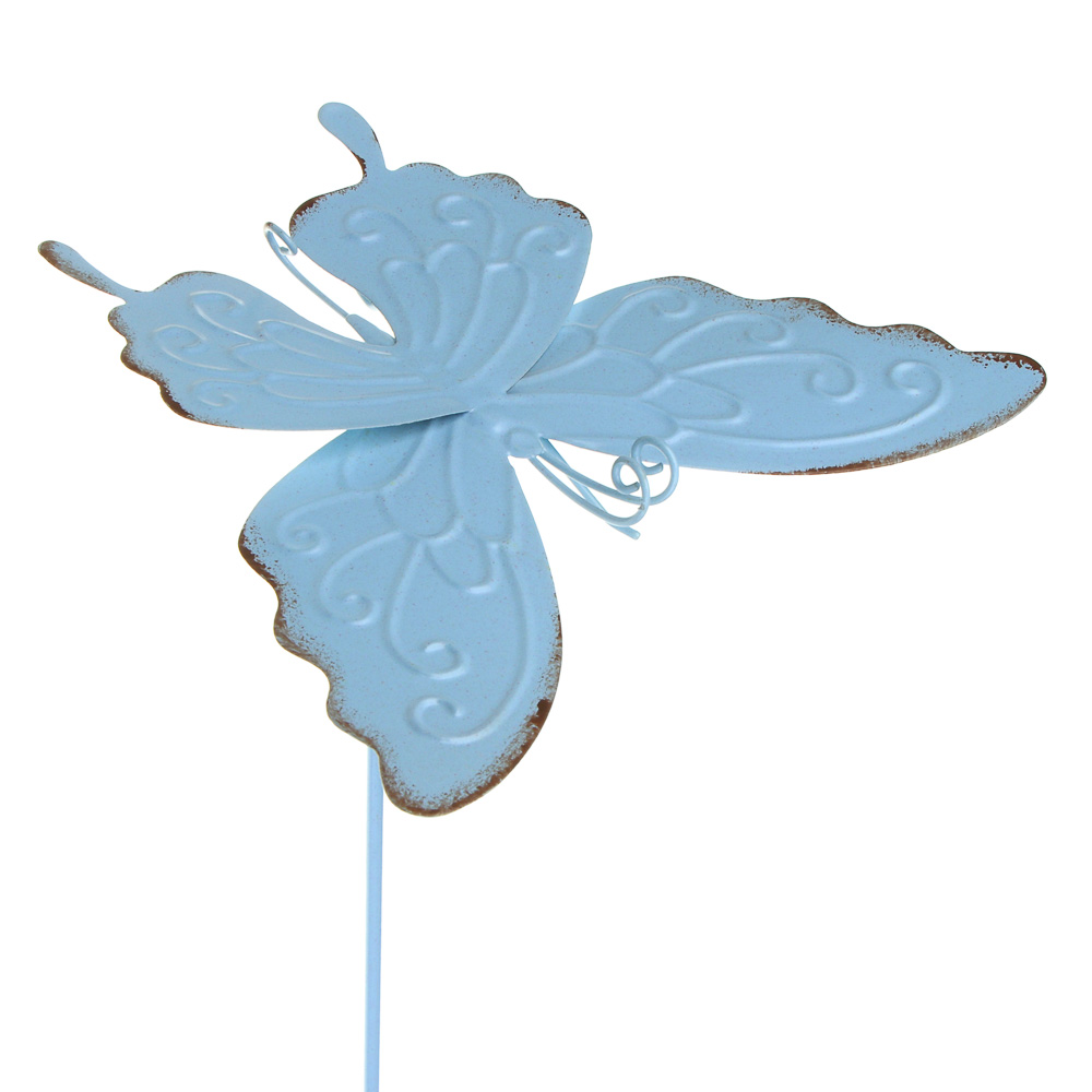 INBLOOM Фигурка на стержне Бабочка 14х60см, металл, арт.№ 153-187