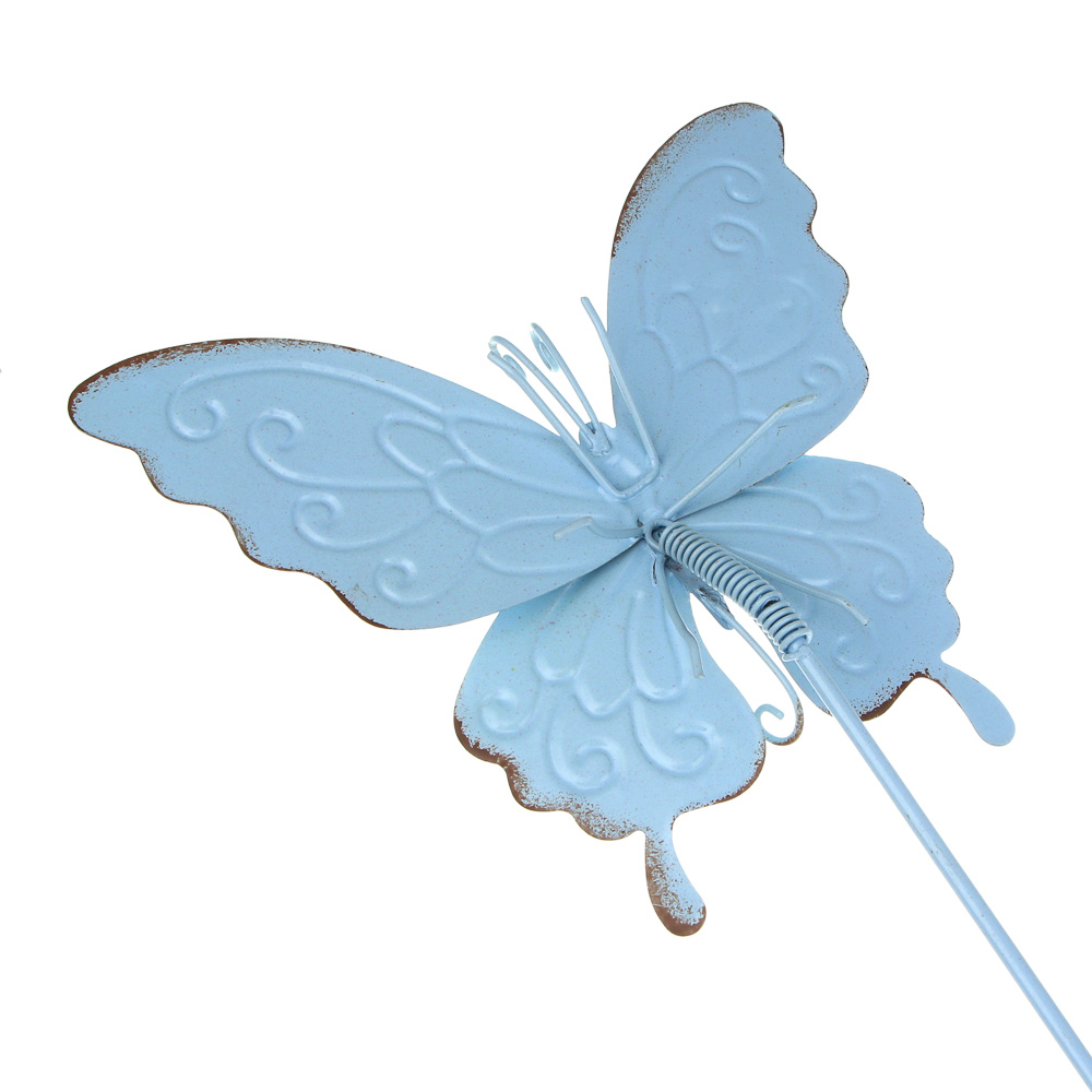 INBLOOM Фигурка на стержне Бабочка 14х60см, металл, арт.№ 153-187