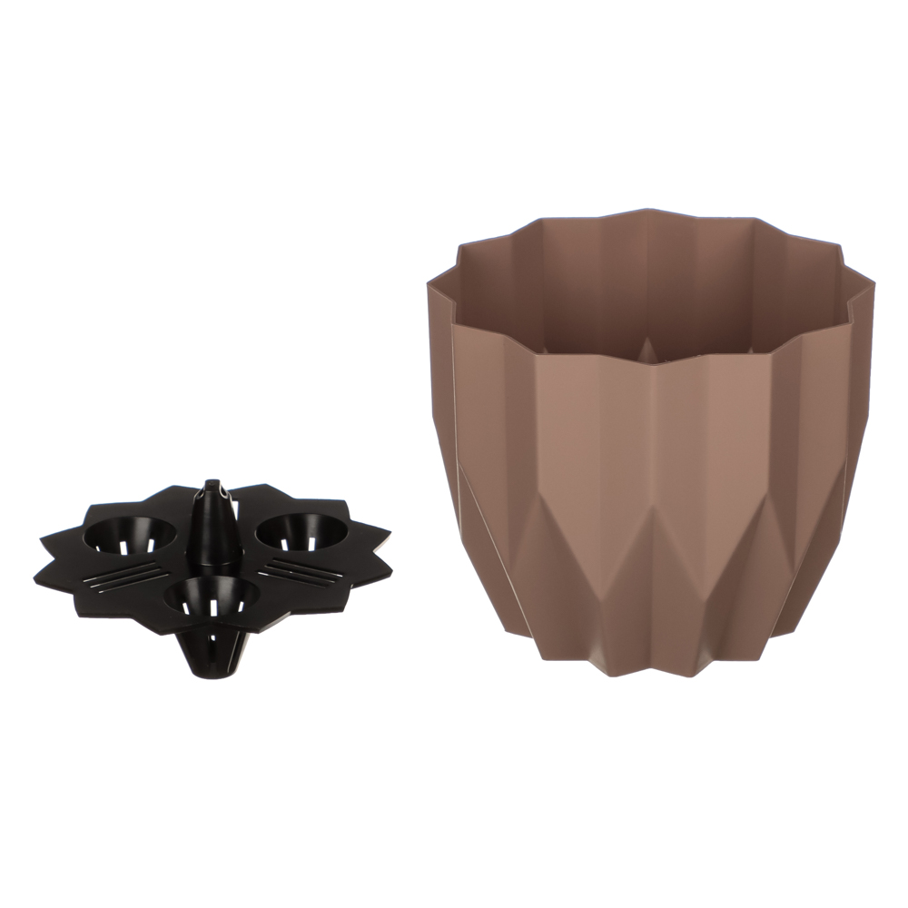 Кашпо "Геометрия" 0,8л, фраппе, арт.№ 164-025