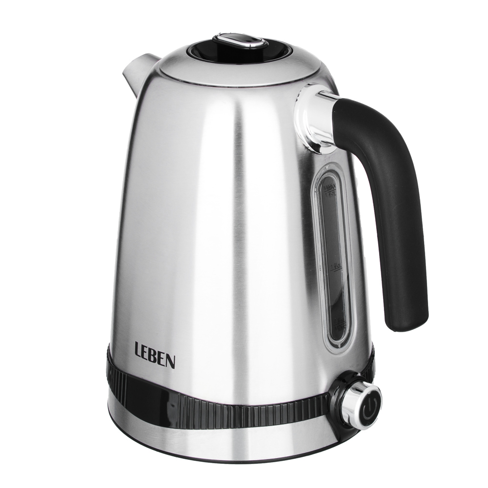 LEBEN Чайник электрический 1,7л, 1850Вт с функц. поддержания температуры, арт.№ 291-059