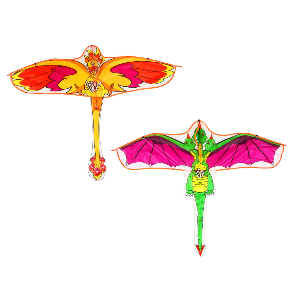 BY Воздушный змей 120см, текстиль, 2 дизайна, арт.№ 900-015