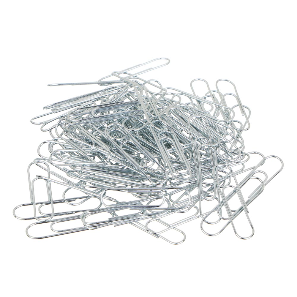 ClipStudio Скрепки металлические овальные оцинкованные 28 мм, 100 шт в картонной коробке, арт.№ 588-021