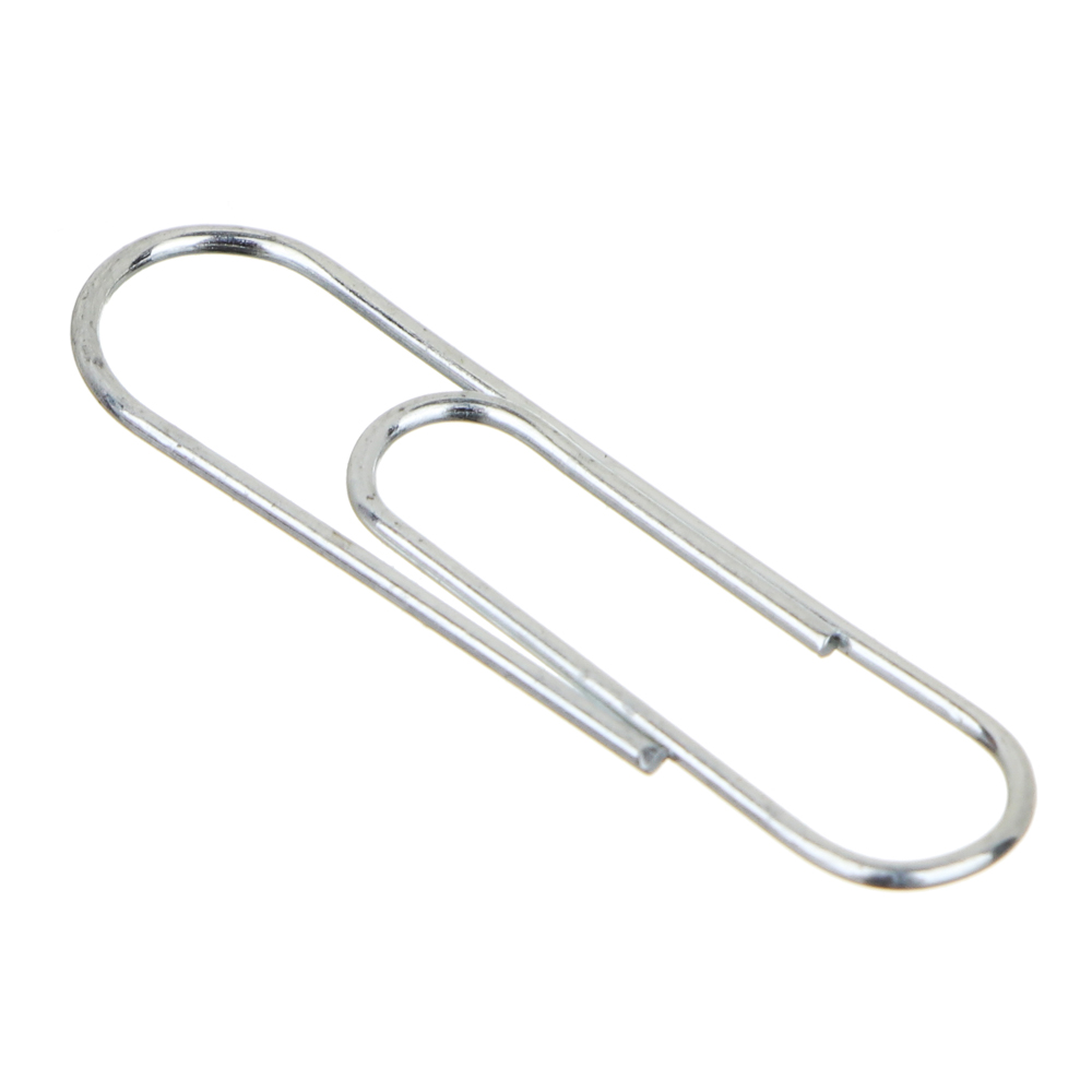 ClipStudio Скрепки металлические овальные оцинкованные 28 мм, 100 шт в картонной коробке, арт.№ 588-021