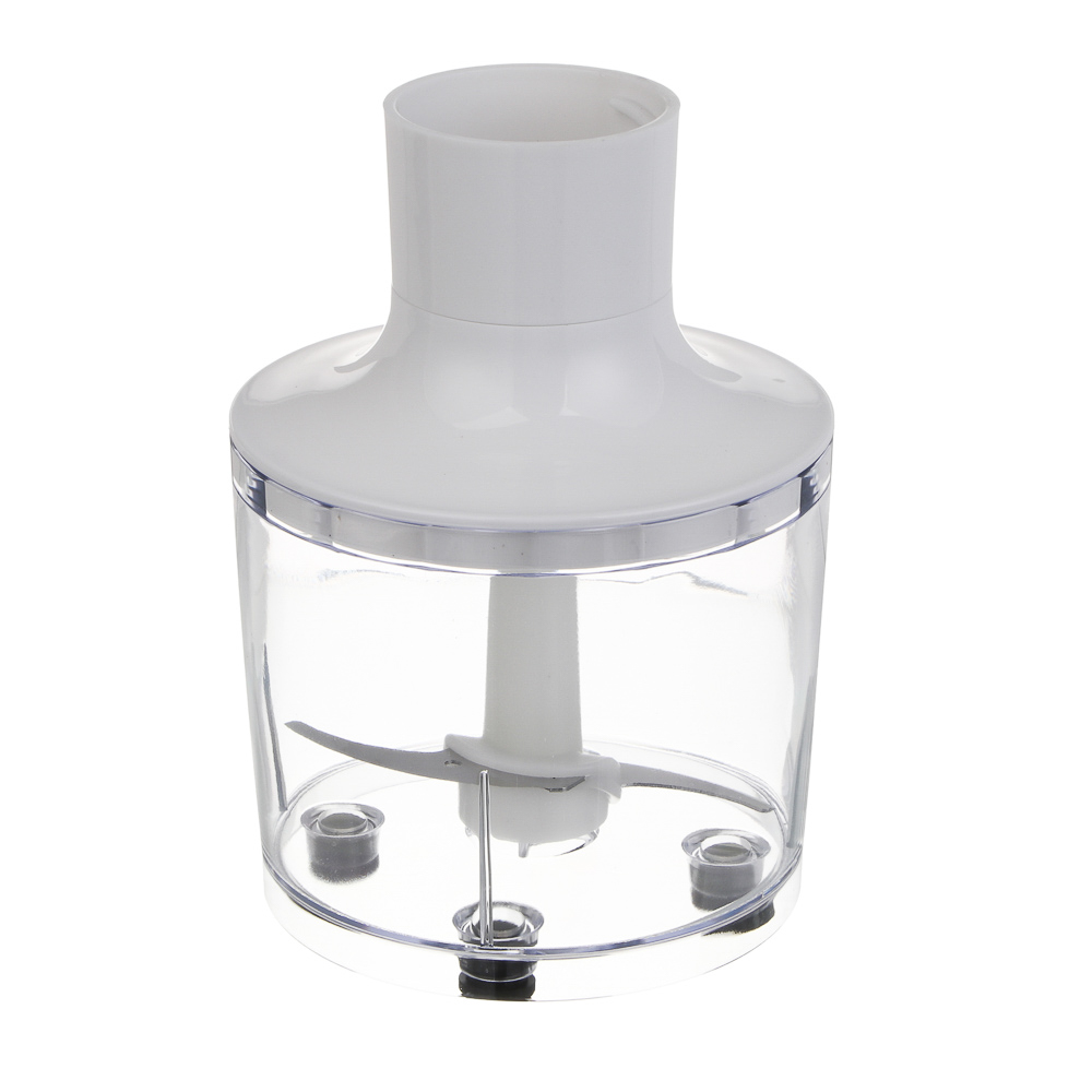 LEBEN Блендер погружной, 900 Вт, 2 скорости, металл.стержень, чоппер и стакан, белый, арт.№ 269-049