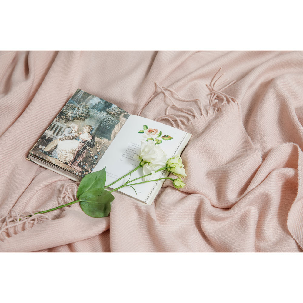 PROVANCE Мятный Латте Плед однотонный с кисточками 130х170см, 100% акрил, 3 цвета, арт.№ 488-038