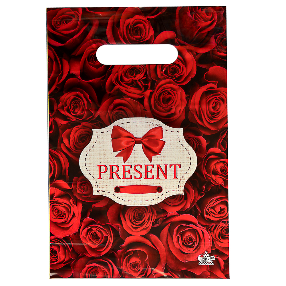 Пакет ПВД с вырубной ручкой, ML 30х20см, 30 мкм, 5 дизайнов, арт.№ 507-877