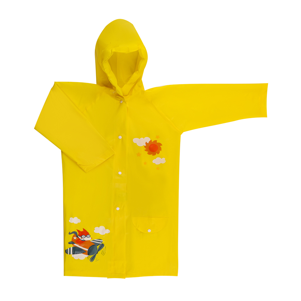 INBLOOM Дождевик детский, S:45x76, M:47x82, L:50x86, ПВХ 100мкм, арт.№ 188-061