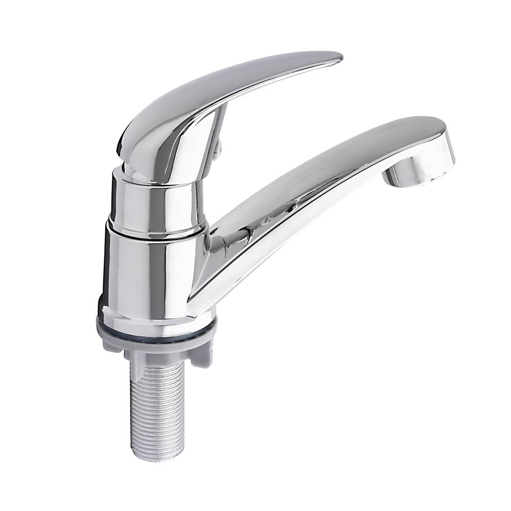 СоюзКран Смеситель для раковины, на хол. воду, кер. картридж 25мм, хром, металлопластик, SK02-M120, арт.№ 567-124