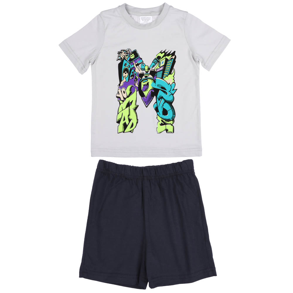 Комплект детский (футболка+шорты), р.98-140, 100% хлопок, ВЛ23-11, арт.№ 354-200