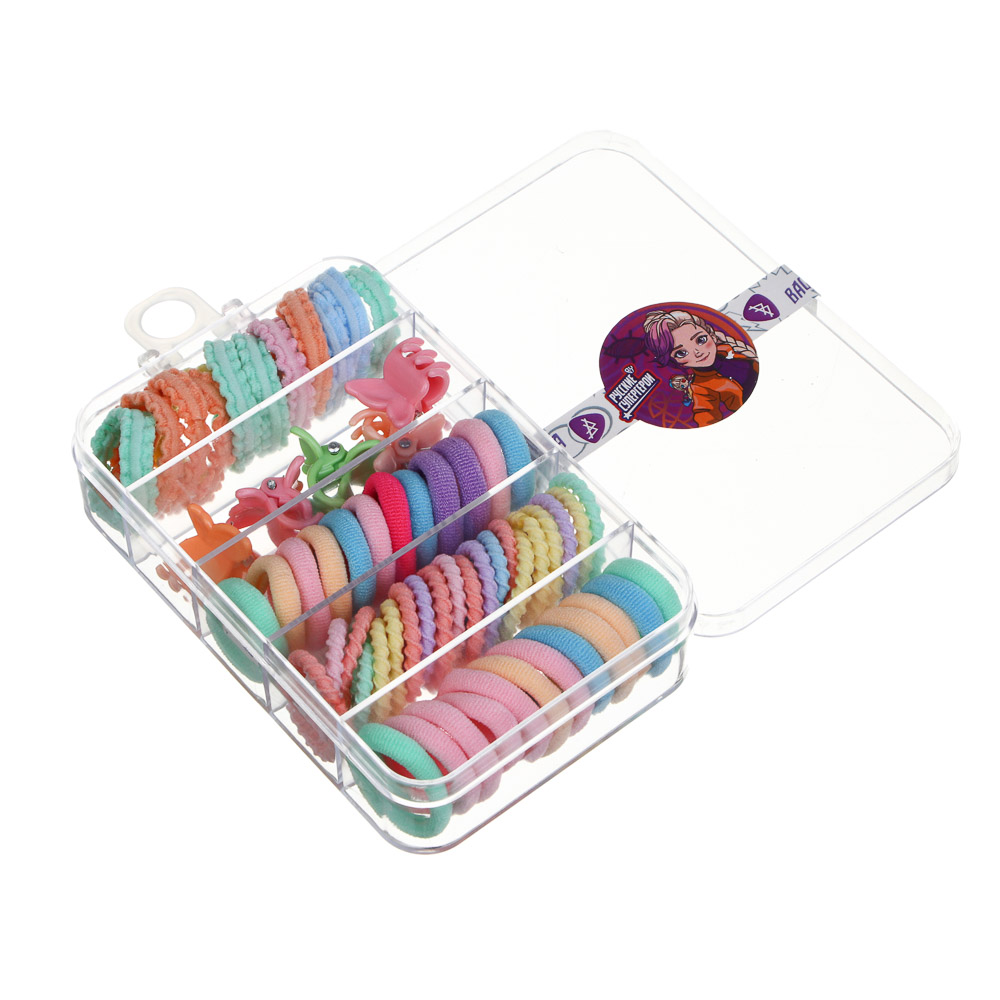 Набор детских аксессуаров для волос BY Русские супергерои: резинки и крабики, разноцветные, арт.№ 316-372