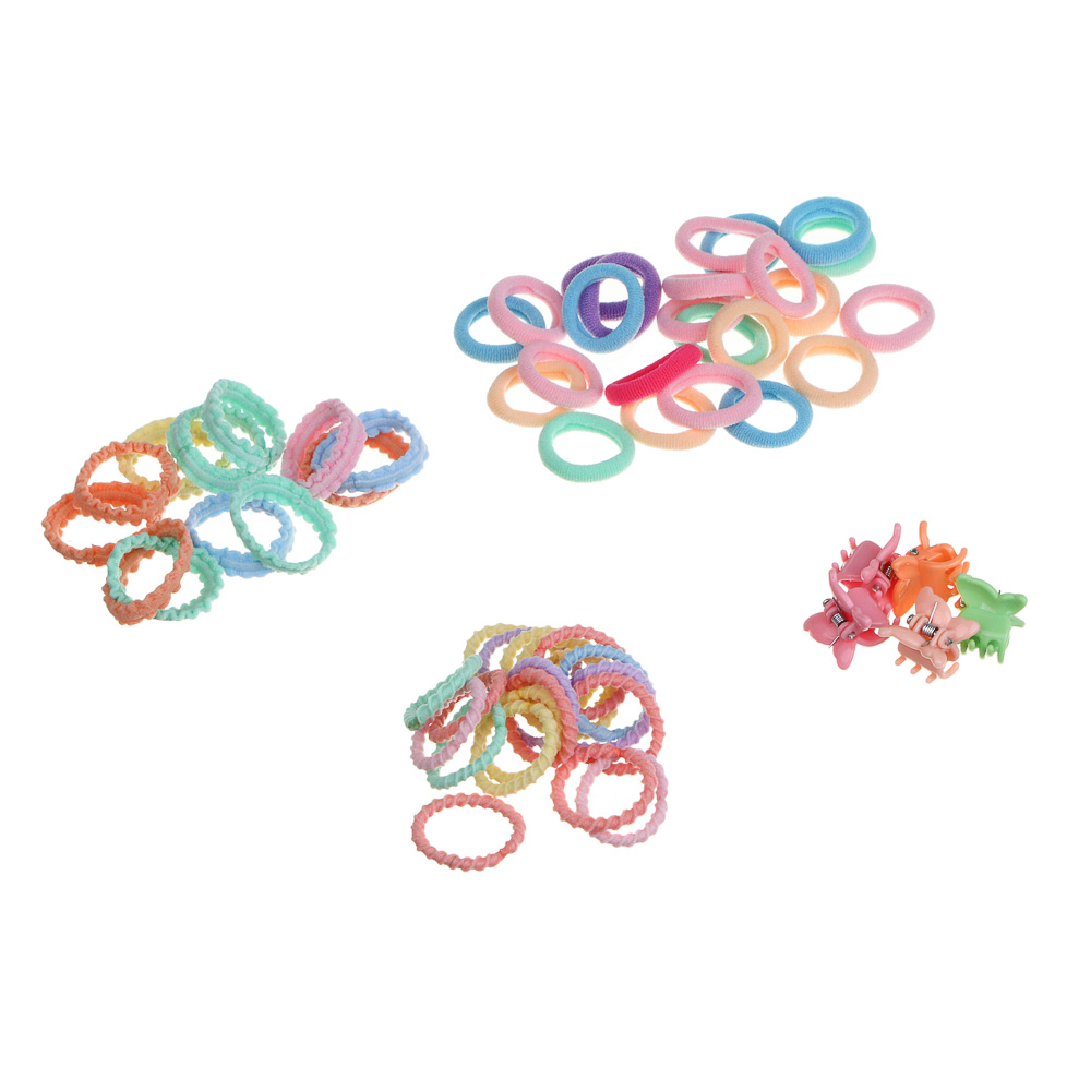 Набор детских аксессуаров для волос BY Русские супергерои: резинки и крабики, разноцветные, арт.№ 316-372