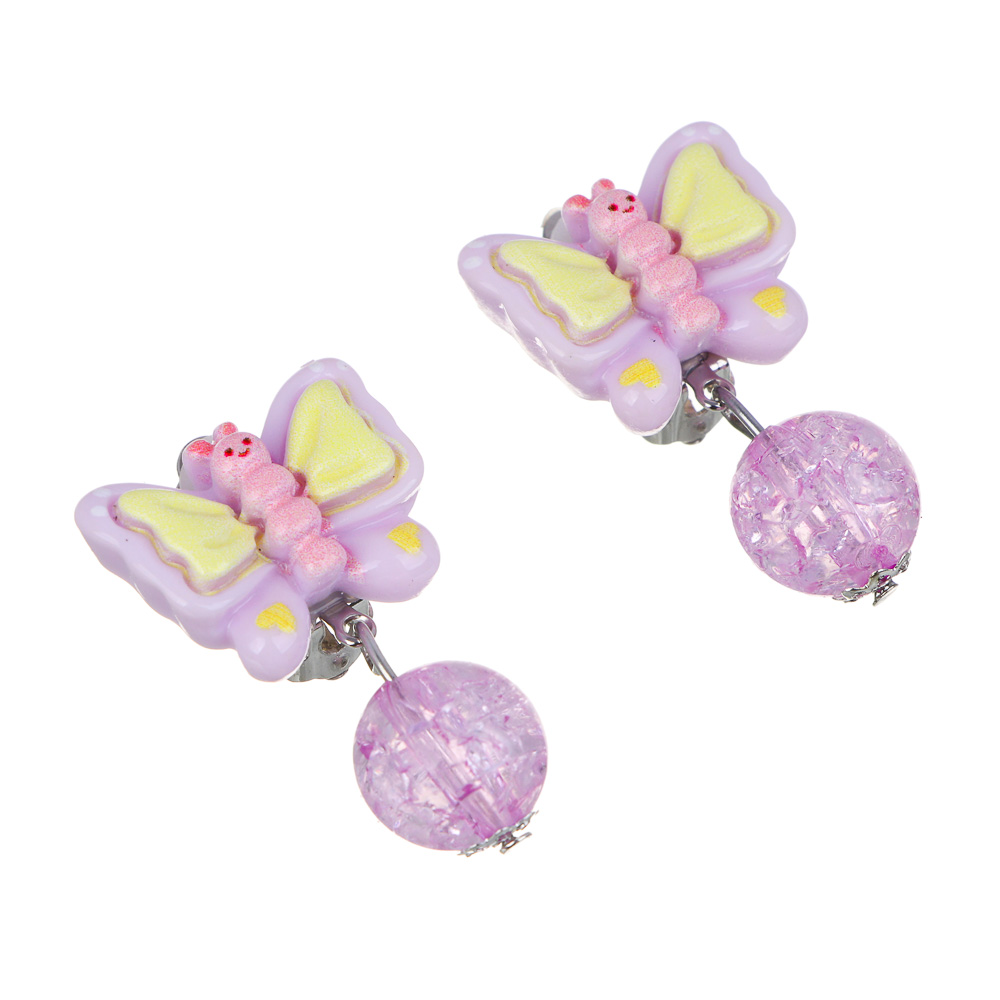 Набор детской бижутерии BY Русские супергерои: браслет, кольцо, крабики 2шт, клипсы, 3 дизайна, арт.№ 316-375