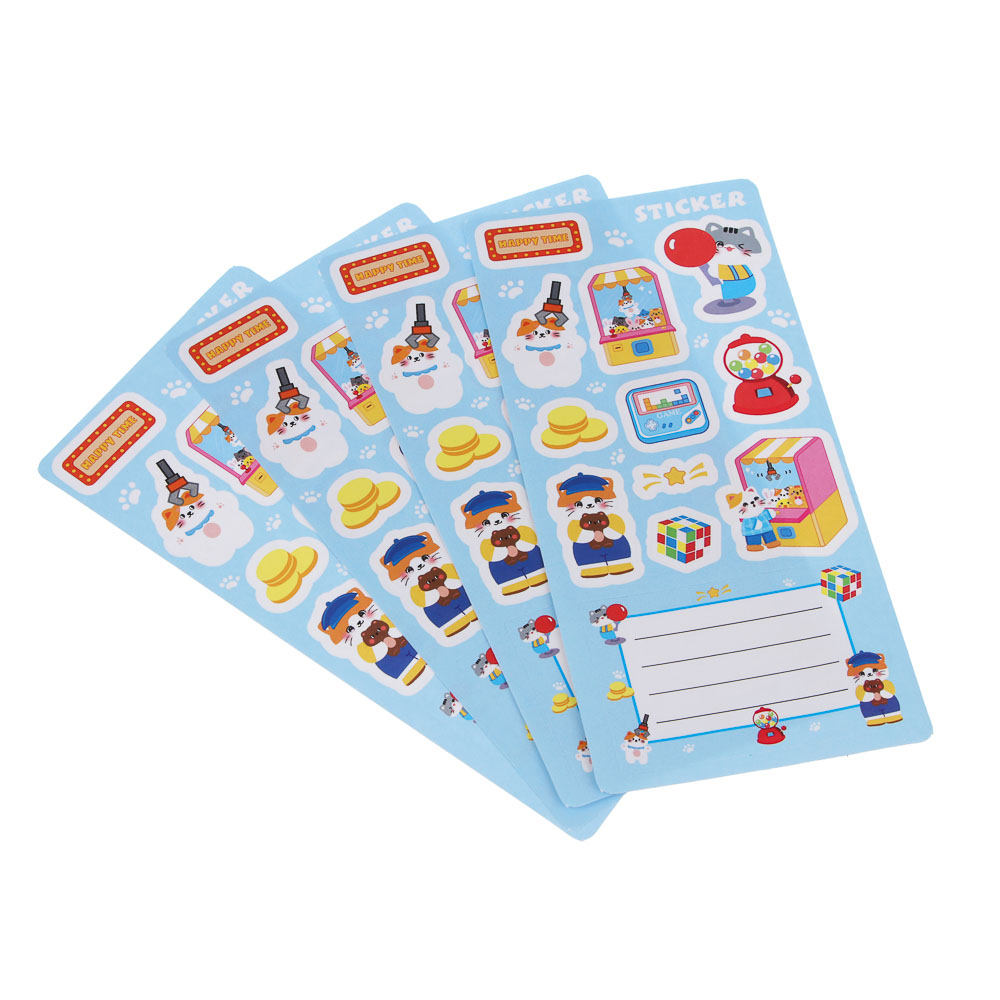 Набор для творчества пазл с наклейками, 18,5х24,5см, бумага, 4 дизайна, арт.№ 283-244