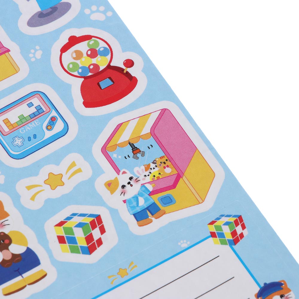 Набор для творчества пазл с наклейками, 18,5х24,5см, бумага, 4 дизайна, арт.№ 283-244