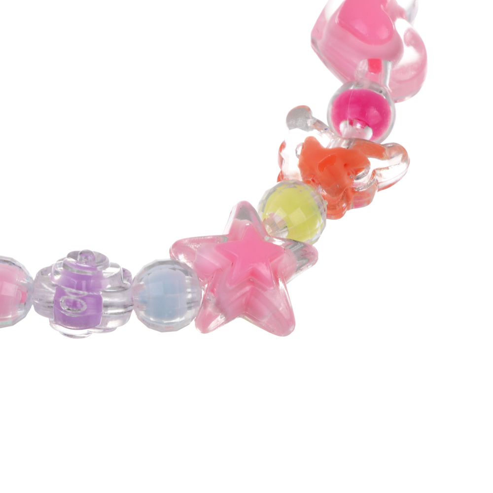 Набор бусин для создания украшения "Мармелад" тм Хоббихит 40 гр с резинкой, пластик, арт.№ 366-278