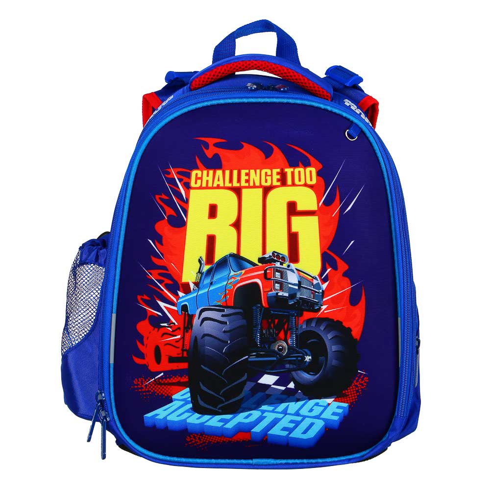 ТУ БИГ Рюкзак школьный жесткий 38х28х15см, 2 отд.,2карм.,эргон.спинка, лямки рег.по росту, ПЭ, арт.№ 254-457