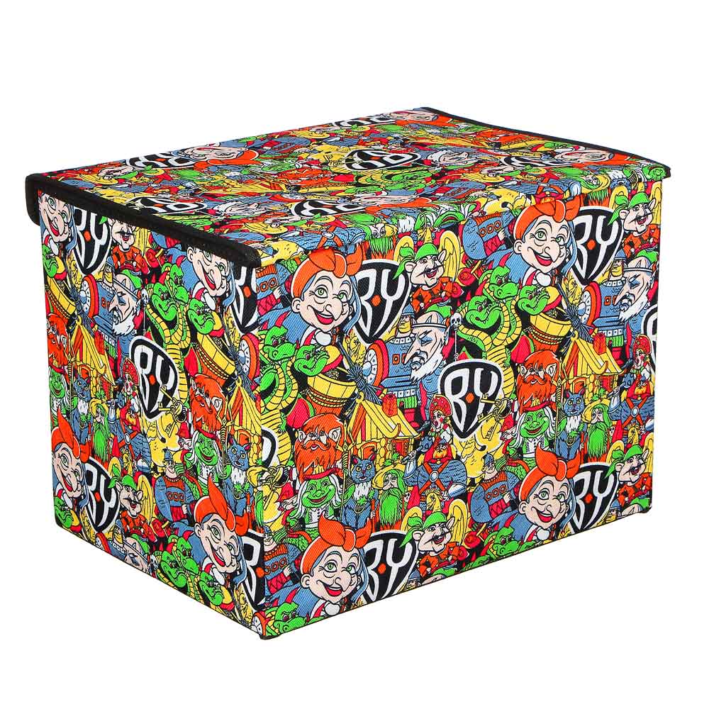 BY В ГОСТЯХ У СКАЗКИ Кофр c крышкой, 40х30х30см, 2 дизайна, арт.№ 457-578