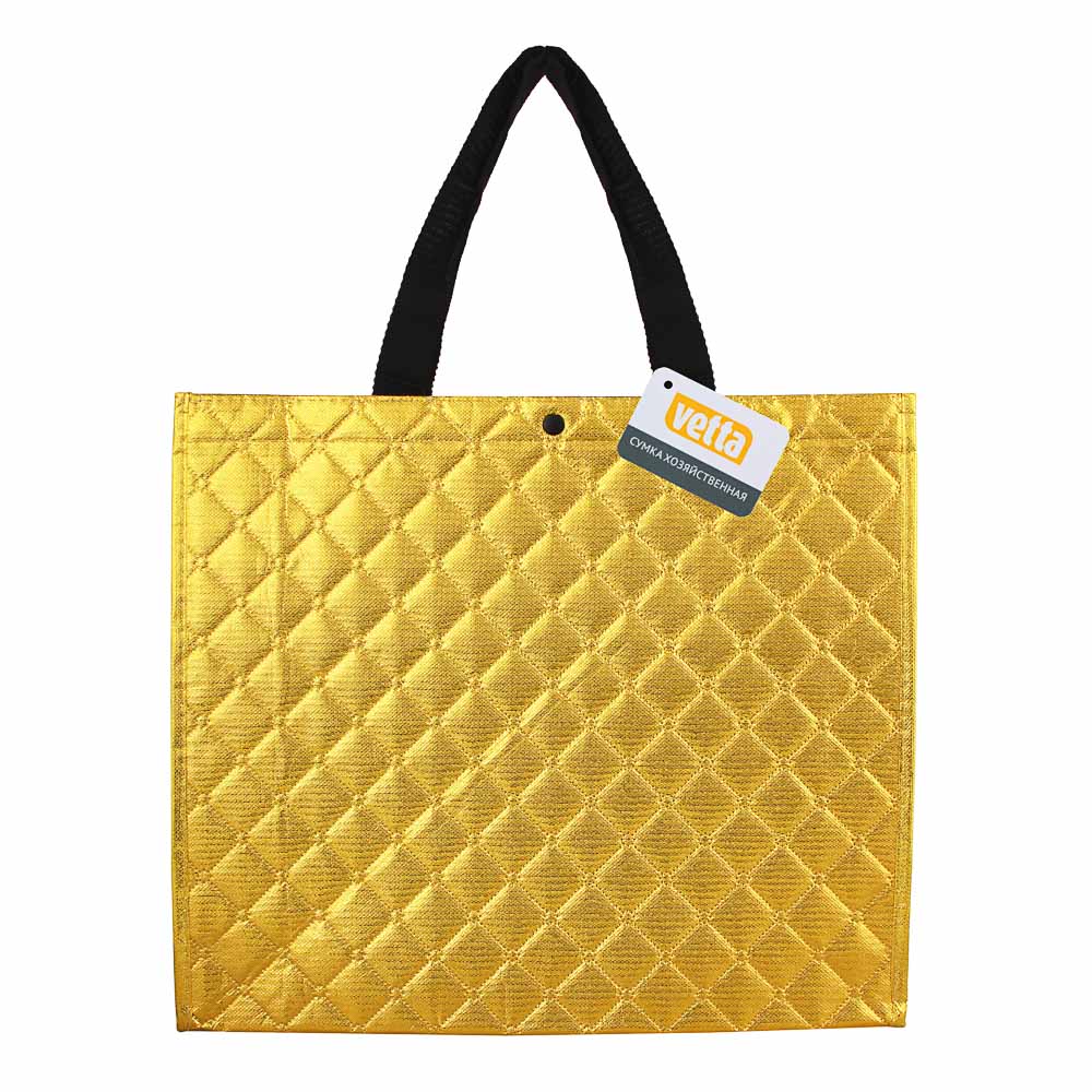 VETTA Сумка хозяйственная трехслойная, водонепроницаемая, 34х40х12,5см, 17л, до 10кг, полиэстер, арт.№ 467-145