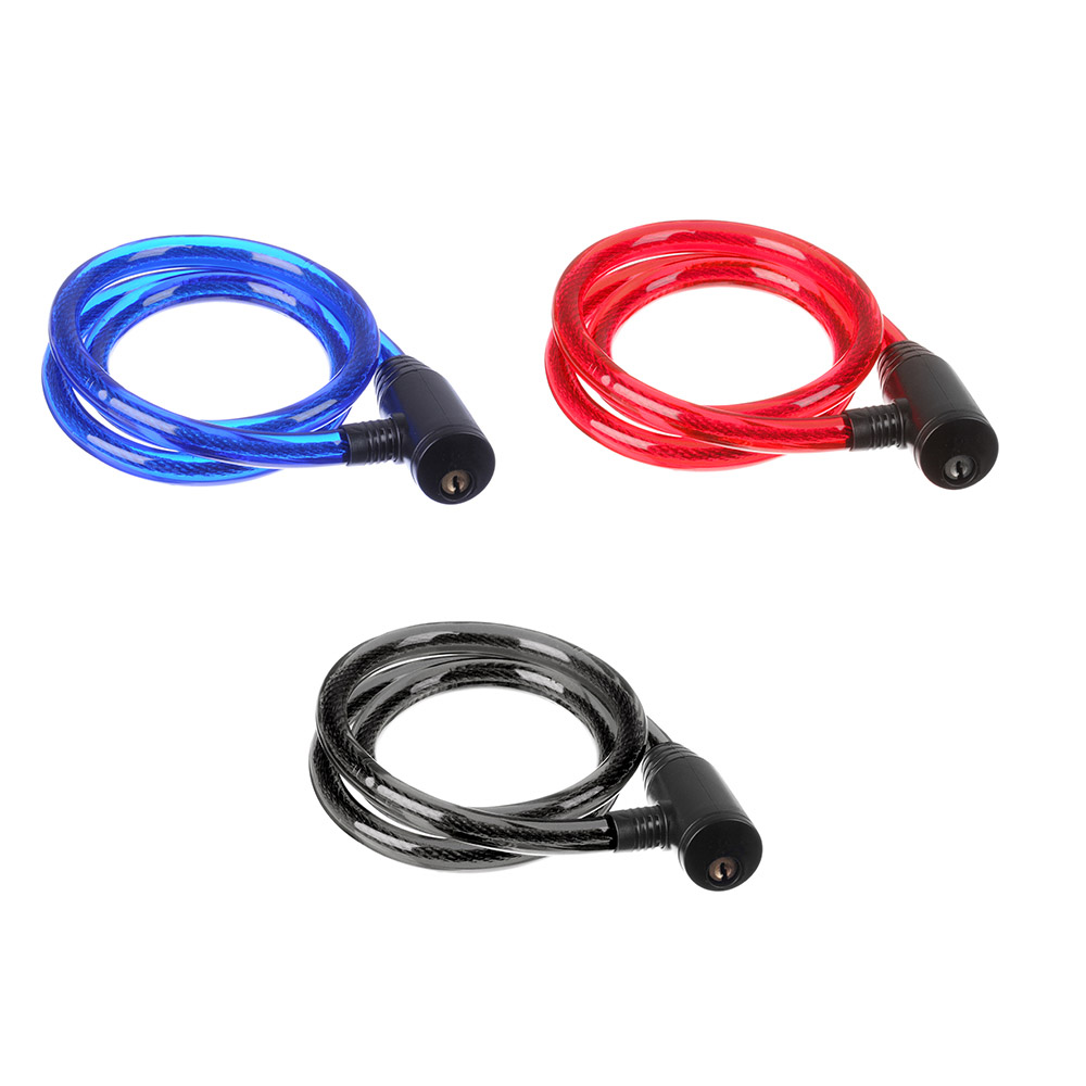 VETTA Замок велосипедный противоугонный тросовый, металл, ПВХ, пластик, 12x1000мм, арт.№ 468-096