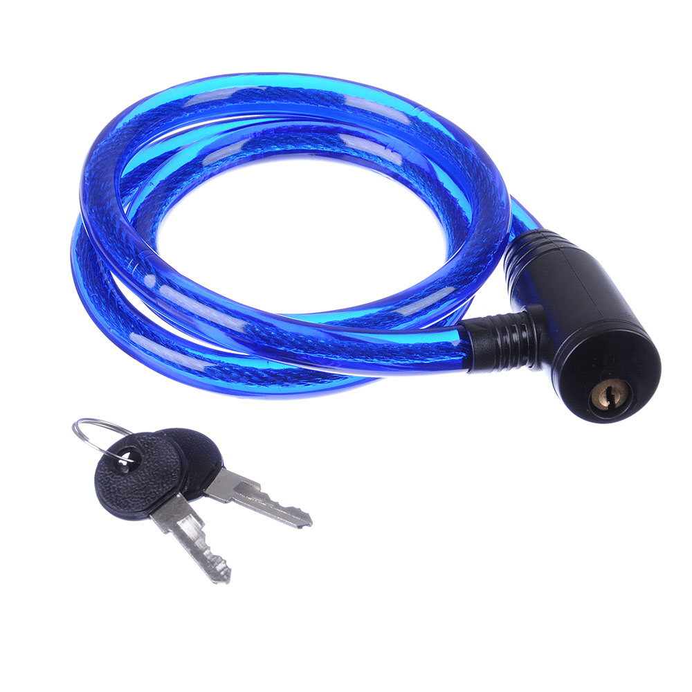 VETTA Замок велосипедный противоугонный тросовый, металл, ПВХ, пластик, 12x1000мм, арт.№ 468-096