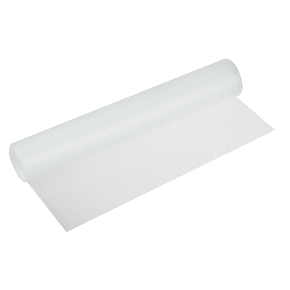 Мат антискользящий в рулоне, тм VETTA, ЭВА, 30x100см, "Полосы", прозрачный, арт.№ 491-183